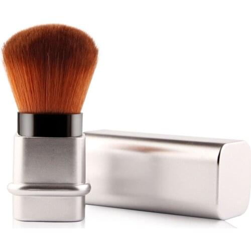 Makeup Powder Blush Beauty BrushSquare Mini Retractable Foundation Travel Cosmetics