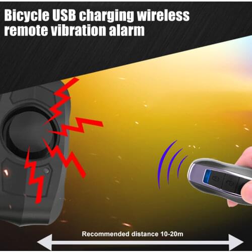 Hot Professional Anti-theft Bike Lock Cycling Security Wireless Remote Control Vibration Alarm 110dB DO2