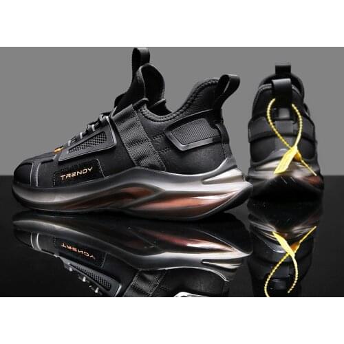 Men Shoes Autumn Mens Sneakers Microfiber Leather Men Running Shoes Outdoor No-slip Damping Sports Jogging Shoes Male Sneakers