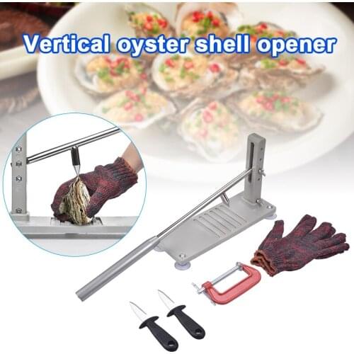 Stainless Steel Oyster Opener Kit Seafood Tool Shell Opener Kitchen Accessories Manual Opener for Scallops Clams Mussels GQ