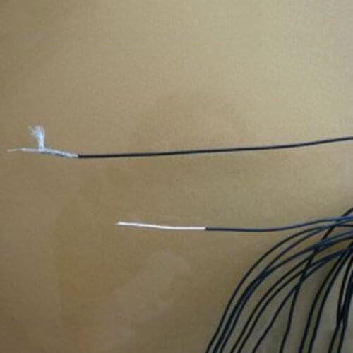 Single core silver-plated copper wires 0.81mm ultra-fine shielded cable ultra-fine silicone insulation sheath shielding layer