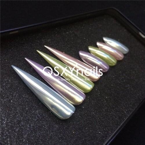 Wholesale 50g High Quality Silver Powder Chrome Mirror Powder Pigment Nail Glitter for Nail Art Gel Nail Polish Manicure