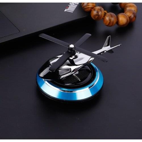 Solar plane helicopter Car decoration Perfume solar toy science physics educational toy