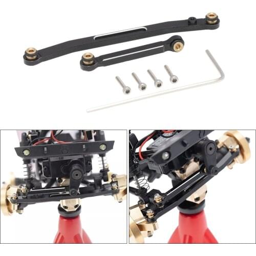 RCTOYFUN Aluminum Alloy Fix Link High Fastening Steering Rod DIY For 1/24 Axial SCX24 AXI00002 AXI00001 AXI90081 RC Crawler Car