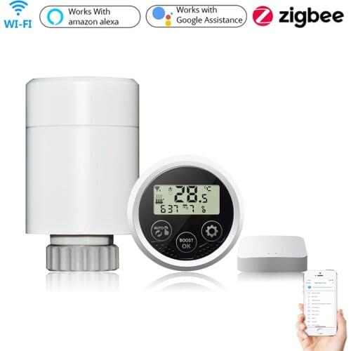 Tuya Smart Thermostat WiFi Home Zigbee Radiator Thermostat Actuator Programmable Temperature Controller Support Alexa Google