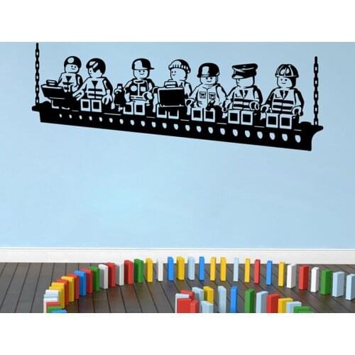 WJWY Cartoon Robots Wall Sticker Funny Vinyl Home Decor Kids Room Boys Room Wall Art Decals Baby Bedroom Decoration Murals