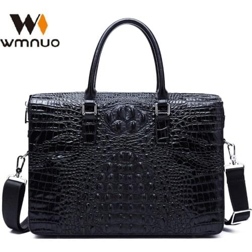 Wmnuo Men's Leather Briefcases