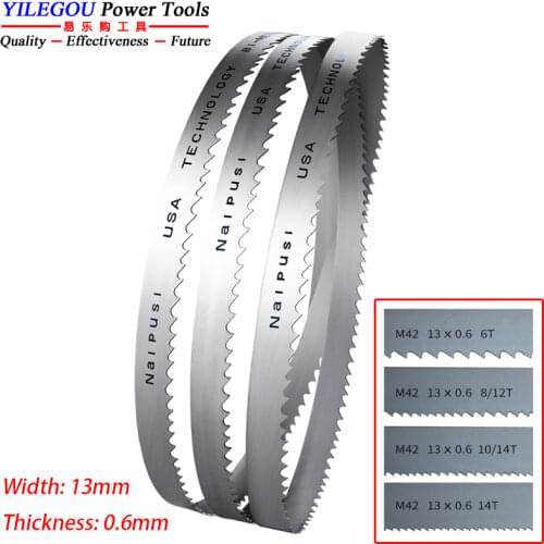 1735mm M42 Bi-Metal Band Saw Blades 1735*13*0.6mm*6 Teeth Saw Blades Cutting Metal Durable 13*0.6*1735mm*14Tpi