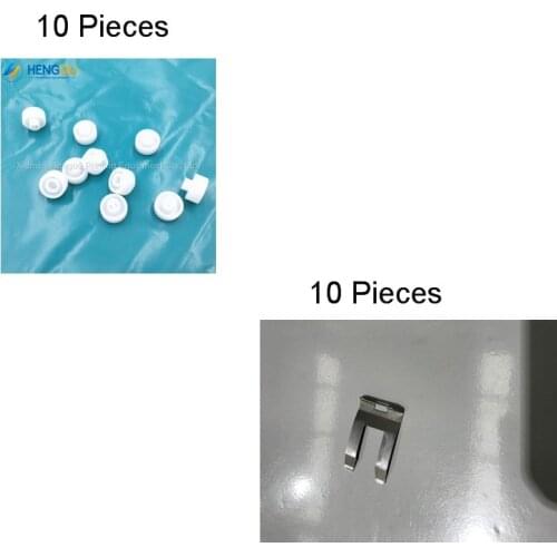 10 Pieces Ink Key Motor Knob 61.186.5321 10 Pieces Pin Clip 61.186.5331
