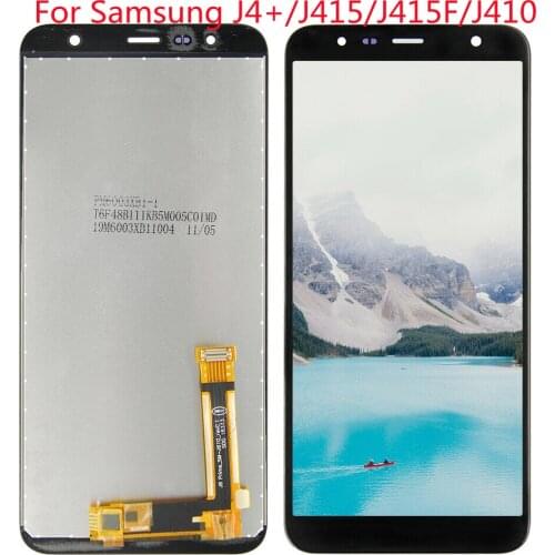 100%original 6.0 inch LCD monitor, suitable for Samsung Galaxy J4 + 2018 J4 Plus J415 J415F J410 LCD display touch screen sensor