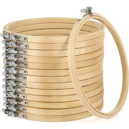 14 Pieces 6 Inch Embroidery Hoops Bulk Cross Stitch Hoop Ring For For Embroidery and Cross Stitch