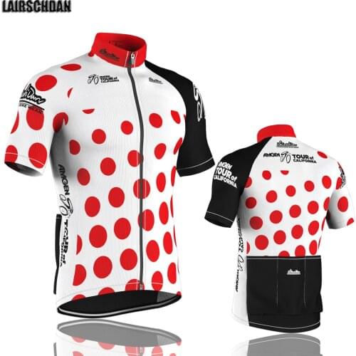 2021 LairschDan Cycling Mens Bike Red Jerseys Short Sleeves Summer Mountain Racing Road Bicycle Tops Camiseta Ciclismo Hombre