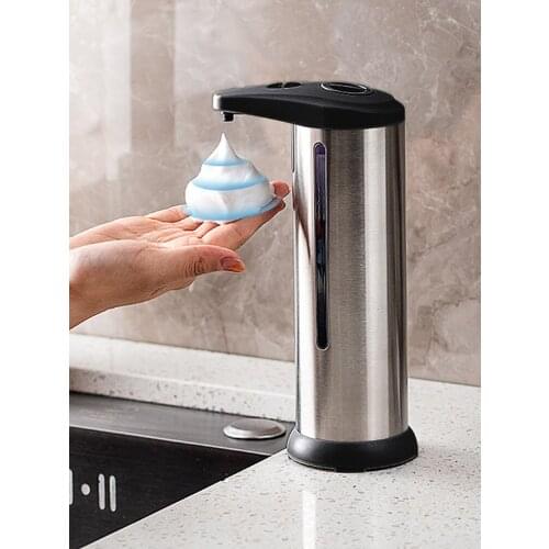 Automatic Induction Foam Soap Dispensers Bathroom Smart Washing Hand Machine With USB Charging Blue High Quality Household