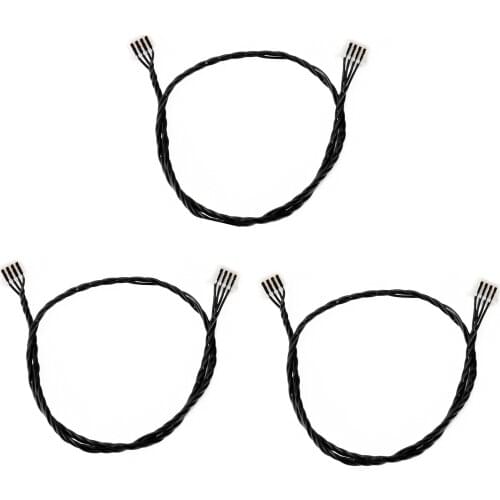 BriksMax Led Light Accessories For DIY Fans 3 PCS/Pack 4 Pin RBG Plug Connecting Cable Compatible With Building Blocks Model