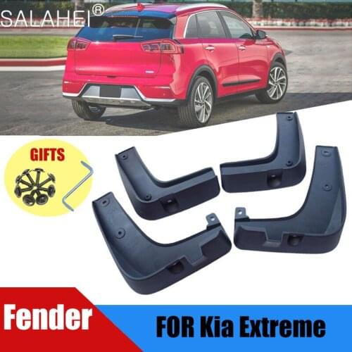 4 PCs Set Car Mud For Kia Niro DE 2017 2018 2019 Flaps Front Rear Mudguard Splash Guards Fender Mudflaps Car Interior Styling