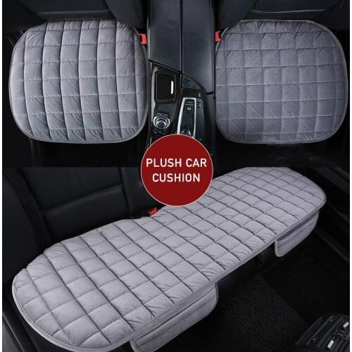 Car Seat Covers High Level Plush 6 Colors Square Seat Mat Protector Car Styling Car Seat Cushions Non-slip