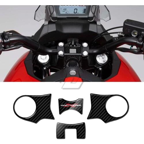 For Honda NC700 NC700X 2012-2015 3D Carbon-look Upper Triple Yoke Defender