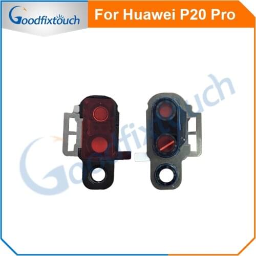 For Huawei P20 Pro Back Camera Glass Lens with Frame Main Rear Camera Lens Cover For Huawei P20Pro Repair Spare Parts