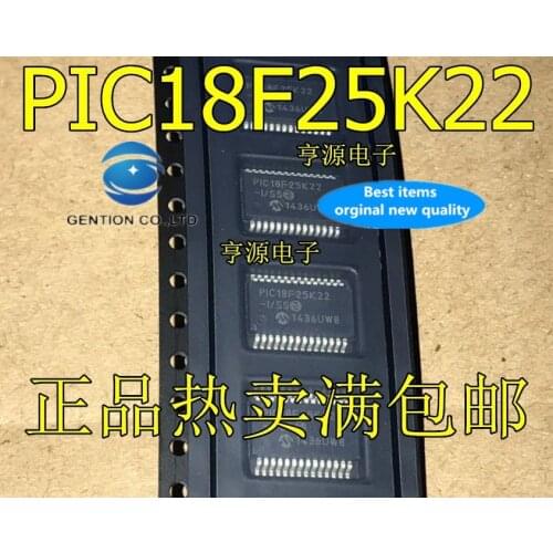 5PCS PIC18F25K22-I/SS PIC18F25K22T-I/SS PIC18F25K22 SSOP28 in stock 100% new and original