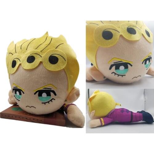 40cm JoJos Bizarre Adventure Plush Doll Toys Figure Giorno Giovanna IGGY Plush Stuffed Animals Doll Kids Toys For Boys Gift