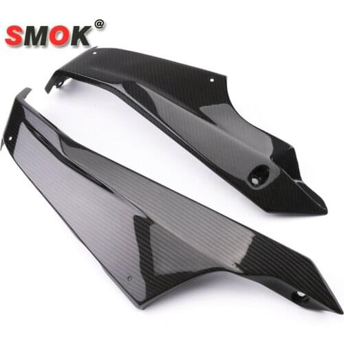 SMOK Carbon Fiber for Kawasaki Ninja 400 Carbon Fiber Case Lower Air-Guide Sleeve Baseboard Guard 2018 2019