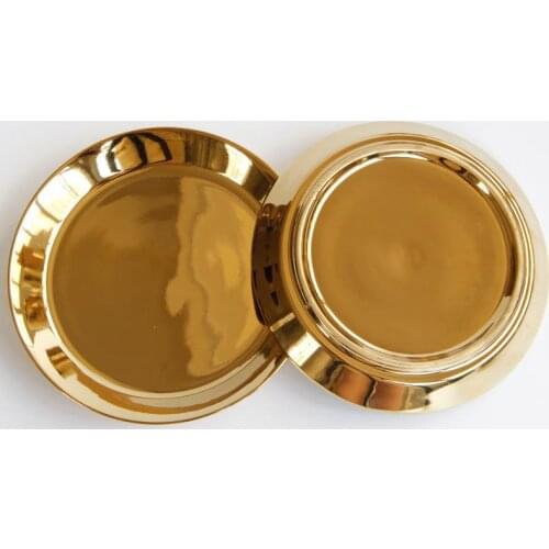 European Middle East golden plating ceramic tableware small round tray