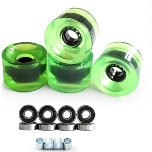 4pcs 70*51MM 78A Wheel ABEC-9 Bearing Spacers Set Long Board Electric Skateboard Scooter PU Wheels Penny Boards Parts Supply
