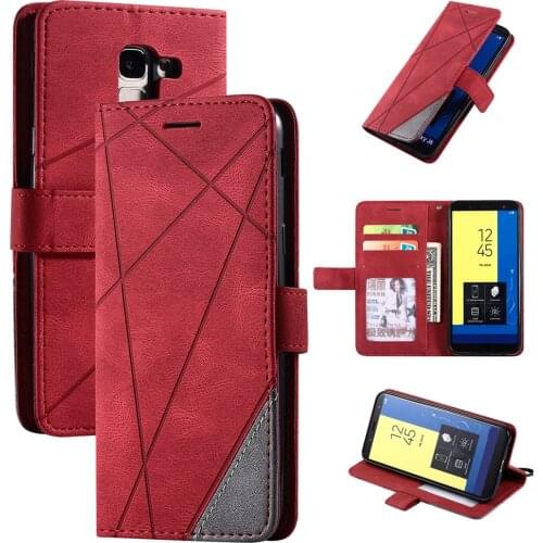 Luxury Leather Case For Samsung Galaxy A8 A7 A6 J6 J8 2018 A5 J3 J5 J7 2017 2016 2015 Flip Wallet Card Holder Phone Bags Cover