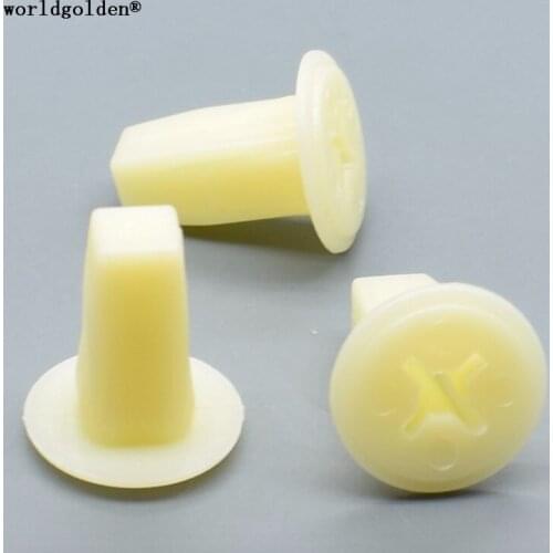 Worldgolden 100pcs car Screw Grommet #6 Screw Size Toyota#90189-04013,Honda#90672-671-8110M1,90672-671-811,90674-S0-000