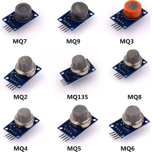 MQ-2 MQ-3 MQ-4 MQ-5 MQ-6 MQ-7 MQ-8 MQ-9 MQ-135 Detection Smoke methane liquefied Gas Sensor Module for arduino Starter DIY Kit