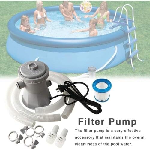 Above Ground Pool Filter Pump Electric Pool Circulating Cleaner Reusable Swimming Pool Filter Device TN88