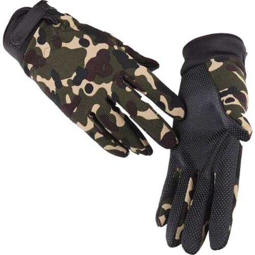 Full Finger Mens Gloves Outdoor Sports Cycling Gloves Men Non-Slip Silicone Bicycle Windproof Tactical Gloves For Fishing