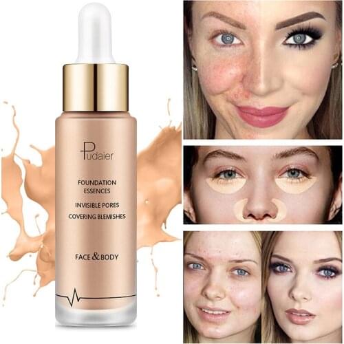 Pudaier Waterproof Whitening Moisturizer Concealer Nourish Oil Control Natural Brighten Beauty Base Cream Makeup Product 40g