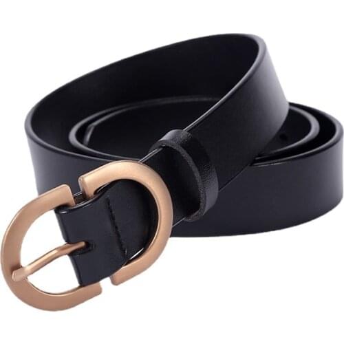 SHUCHAN Office Lady Womens Cowhide Belt Korean Version of Fashion Simple Decorative Pants Belt Ins Split Leather Adult