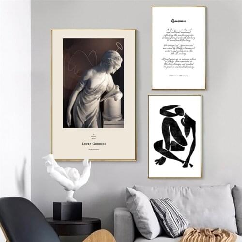 Nordic Canvas Abstract Quote Picture Painting Wall Art Home Decor Figure Minimalist Poster Print Bedroom Living Room Decoration
