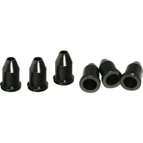 Tooyful Durable 6 Pieces Iron Guitars Through Body String Ferrules Bushing Black Musical Instrument Parts DIY