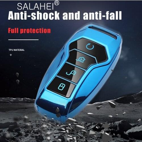 TPU Car Key Case Shell Protective Cover Keychain For BYD Tang second generation key case Qin pro Song pro key cover 19 Tang DM