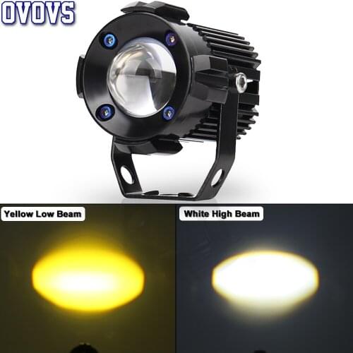 Universal led motorcycle headlights auxiliary lamp motorbike spotlight accessories Street Moto Fog Spot Head Light