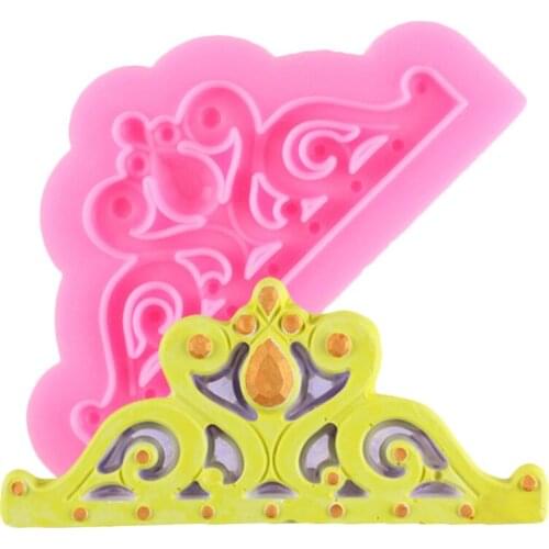 Party Kitchen Bakeware Larger Size Crown Shapes Silicone Mould Fondant Cake Decorating Tools Cake Mold Decoration