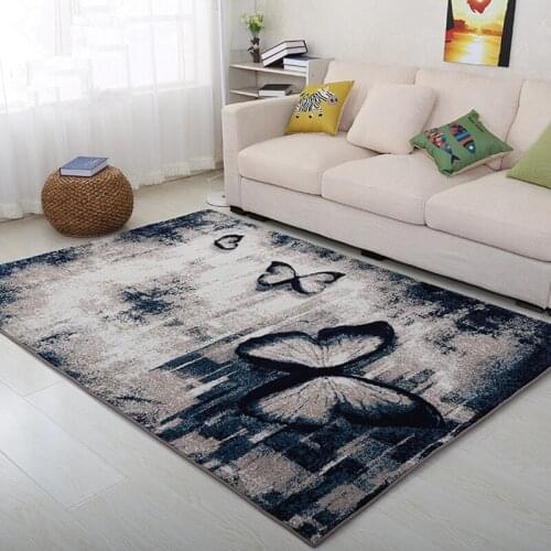 High quality Modern carpet 3D Butterfly Printed Anti-skid Carpets for Living room Dining Bedroom coffee table Luxury Floor Mat