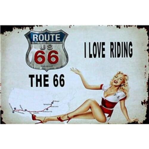 Retro Vintage Tin Sign I Love Riding,Vintage Metal Tin Signs Plaque Wall Advertising for Cafe Bar Pub Patio Outdoor Dining Room
