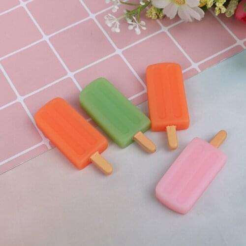 1:6 Artificial Popsicle Ice Cream Chocolates Cone Fake Food Ornament Craft Decor Miniature Dollhouse Home Wedding Decoration