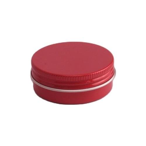 100G red aluminum jar bottle pot tea tin essence max day night cream moisturizer gel skin care cosmetic packing
