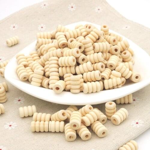 100pcs DIY circle thread coil wooden beads, wheel tube bead, shaped beads pattern arts JEWERLY beading EA353
