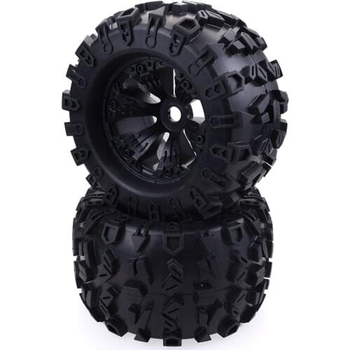 2PCS 170MM 155MM 150MM 120MM Tyre Weel Monster Truck Tires Wheels 17mm Hub Hex for 1/8 RC Car Redcat Traxxas Trx4