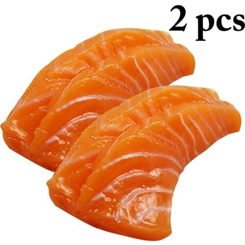 2PCS Simulation Sushi Model Artificial Food Creative Realistic Sushi Fake Food Model Photography Prop Home Decoration Supplies