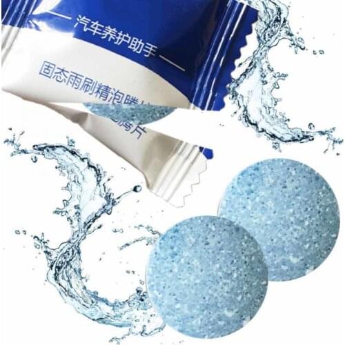 50Pcs Windshield Cleaner Car Cleaner Compact Glass Washer Detergent Effervescent Tablets Car Wash Maintenance Accessories