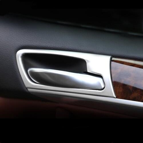 Car Styling Door Handle Frame Decorative Interior Doorknob Cover Trim For BMW X5 E70 X6 E71 Stainless Steel Auto Accessories