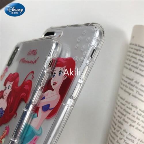 Mermaid Princess Snow White Silicone Case for IPhone 11 12Pro Xs Max iPhone SE 2020 7 8 Plus Official Liquid Silicon Full Cover