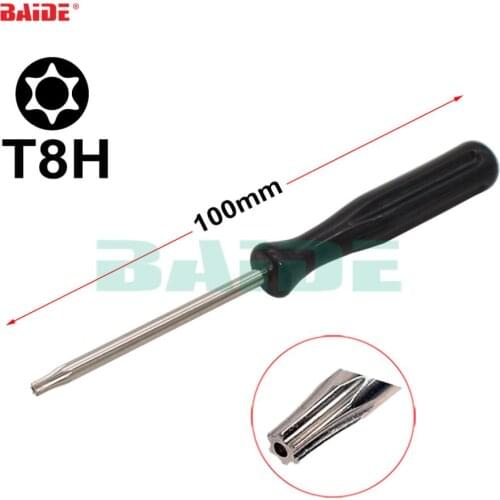 Black 3 x 100mm Screwdriver Phillips Slotted T3 T4 T5 T6 T7 T8 T8H for Xbox360 T10H Tri Wing with hole Screwdrivers 500pcs/lot